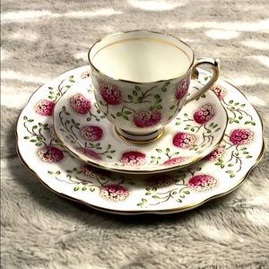 Roslyn Fine bone China tea set pink floral